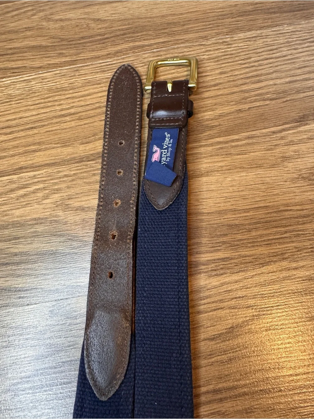 Vineyard Vines Green and Blue Golf Club and Golf Ball Mens Belt 40